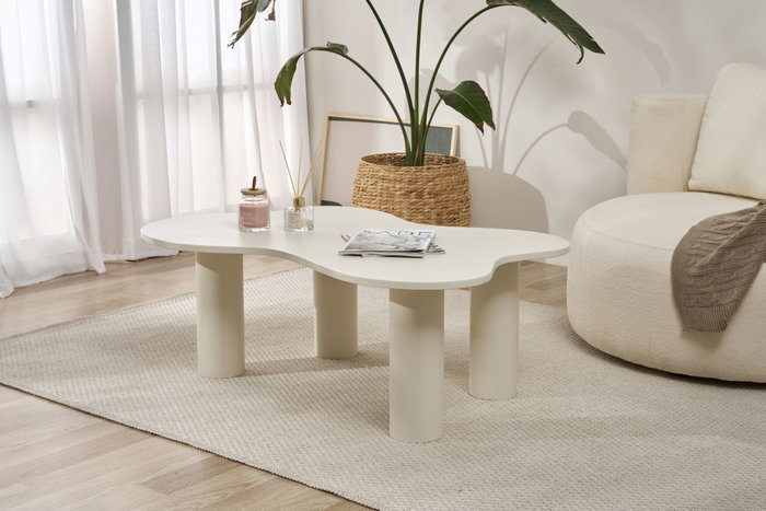 Hanah Home Bloom Juego de Mesas de Café - Crema Hanah Home Bloom Juego de Mesas de Café - Crema